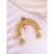 Faux ruby faux emerald & beads studded ethnic hair juda pin jewellery for women