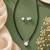 Women's brass silver toned round solitaire mangalsutra set with s-hook