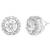 Women's brass silver toned triple round mangalsutra set with s-hook