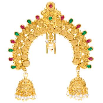 Ethnic hair juda pin brooch traditional jewelry for women 3