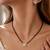 Women's golden toned square solitaire mangalsutra & stud earring  set