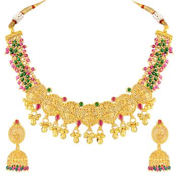 Necklace earrings set traditional jewelry for women 1