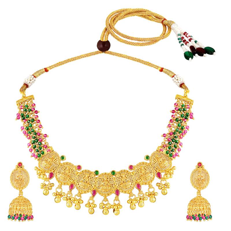 Necklace earrings set traditional jewelry for women
