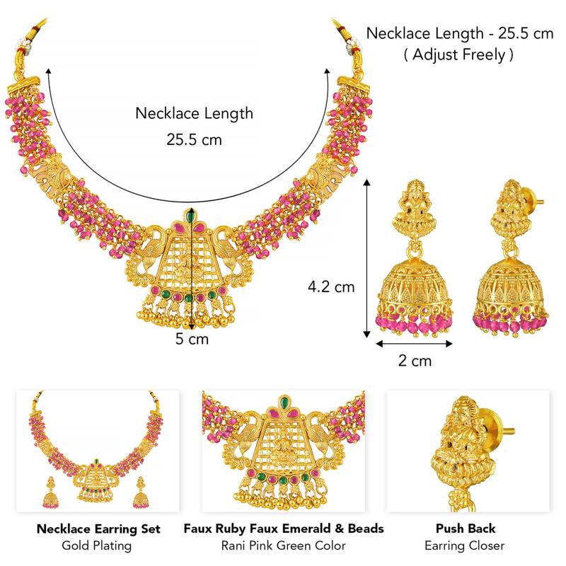 Women's necklace earrings set ethnic jewelry for women