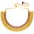Women's faux ruby faux emerald studded necklace earrings set jewelry for
