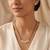 Women's brass silver toned five round mangalsutra & stud earring set