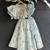 Off White Blue Printed Cotton Silk Lehenga Set