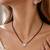 Women's silver toned square solitaire mangalsutra & stud earring  set