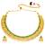Women's faux emarald studded ethnic necklace earrings set jewelry for women