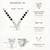 Women's silver toned heart solitaire mangalsutra & stud earring set