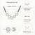 Womens silver toned round heart mangalsutra necklace earrings set