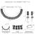 Black oxidised necklace earrings set crystals studded festive design