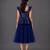 Blue Embroidered Cotton Silk Lehenga Set