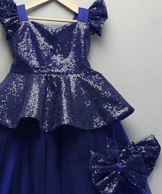 Blue Embroidered Cotton Silk Lehenga Set 3