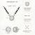 Silver toned round solitaire black beaded mangalsutra with earrings