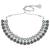 Rani pink green oxidised necklace earrings set faux ruby emerald