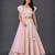 Pink Embroidered Georgette Lehenga Set
