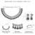 Rani pink green oxidised necklace earrings set faux ruby emerald