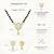 Women's brass golden toned round drop mangalsutra & earring  set