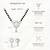 Women's brass silver toned round drop mangalsutra & earring  set