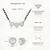 Womens silver toned heart mangalsutra necklace & earrings set