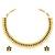 Women's crystals & pearl studded necklace earrings set jewelry for women