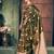 bronze zari silk blend woven festive wear saree