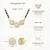 Women's brass golden toned triple round mangalsutra set with s-hook