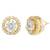 Women's brass golden toned triple round mangalsutra set with s-hook