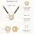Round solitaire design black beaded mangalsutra with stud earrings