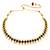 Women's black choker necklace with stud earrings for women temple