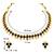 Women's black choker necklace with stud earrings for women temple
