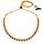 Women's rani pink synthetic stone studded necklace earrings bharatanatyam
