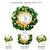 Crystal & green beads adjustable finger ring for women