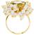 Crystal & beads studded finger ring adjustable fashion jewellery for women