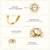 Crystal & beads studded finger ring adjustable fashion jewellery for women