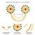 Red green kundan & beads studded adjustable twin finger ring fashion ethnic jewelry for women