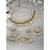 Women's kundan choker necklace dangle earrings & maangtikka bharatanatyam