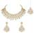Women's kundan choker necklace dangle earrings & maangtikka bharatanatyam