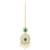 Faux emerald cz & beads studded necklace earrings & maangtikka set