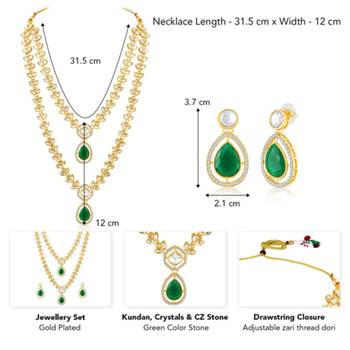 Women's necklace earrings set contemporary jewelry for women 4