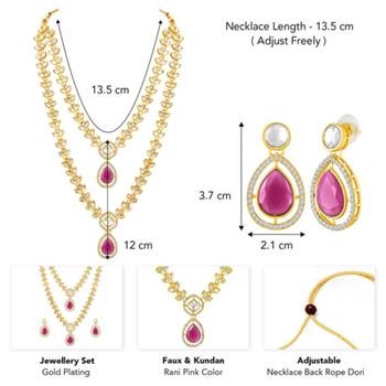 Women's necklace earrings set contemporary jewelry for women 4