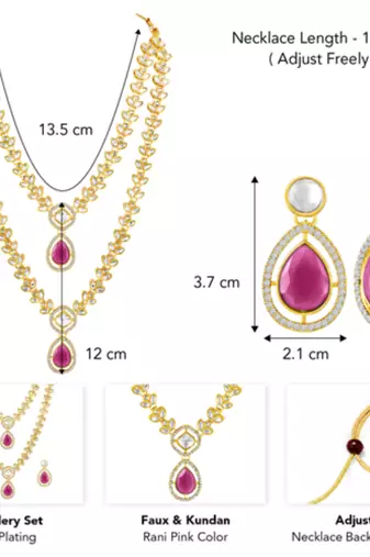 Women's necklace earrings set contemporary jewelry for women