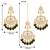 Faux kundan green pearl chandbali earrings with maang tikka jewelry
