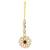 Women's kundan pearl jhumki earrings with maang tikka bollywood jewelry set