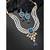 Women's kundan pendant beads string necklace earrings jewelry bharatanatyam