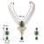 Kundan pendant necklace earring jewelry bharatanatyam jewelry set