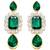 Crystal pearl necklace earring traditional bharatanatyam jewelry set