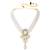 Women's party kundan pendant necklace earrings traditional ethnic jewelry set