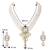 Women's party kundan pendant necklace earrings traditional ethnic jewelry set